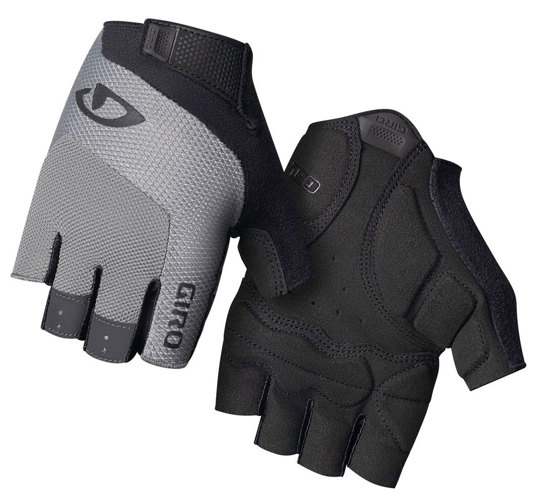 Rękawiczki męskie GIRO BRAVO GEL krótki palec charcoal roz. M (obwód dłoni 203-229 mm / dł. dłoni 181-188 mm) (WYPRZEDAŻ -50%)