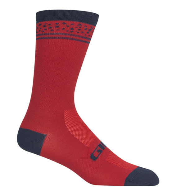 Skarpety GIRO COMP HIGH RISE dark red lines roz. M (40-42) (DWZ)