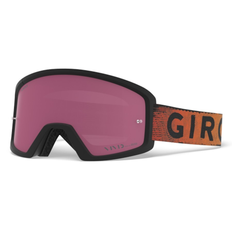 Gogle GIRO BLOK MTB black red hypnotic (Szyba Czerwona Lustrzana VIVID-Carl Zeiss TRAIL + Szyba Przeźroczysta 99% S0).