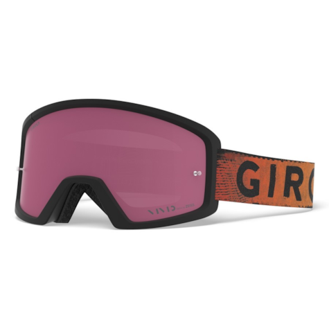 Gogle GIRO TAZZ MTB black red hypnotic (Szyba kolorowa VIVID-Carl Zeiss TRAIL + Szyba Przeźroczysta 99% S0).
