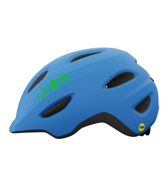 Kask dziecięcy GIRO SCAMP MIPS matte blue lime roz. XS (45-49 cm) (WYPRZEDAŻ -50%)