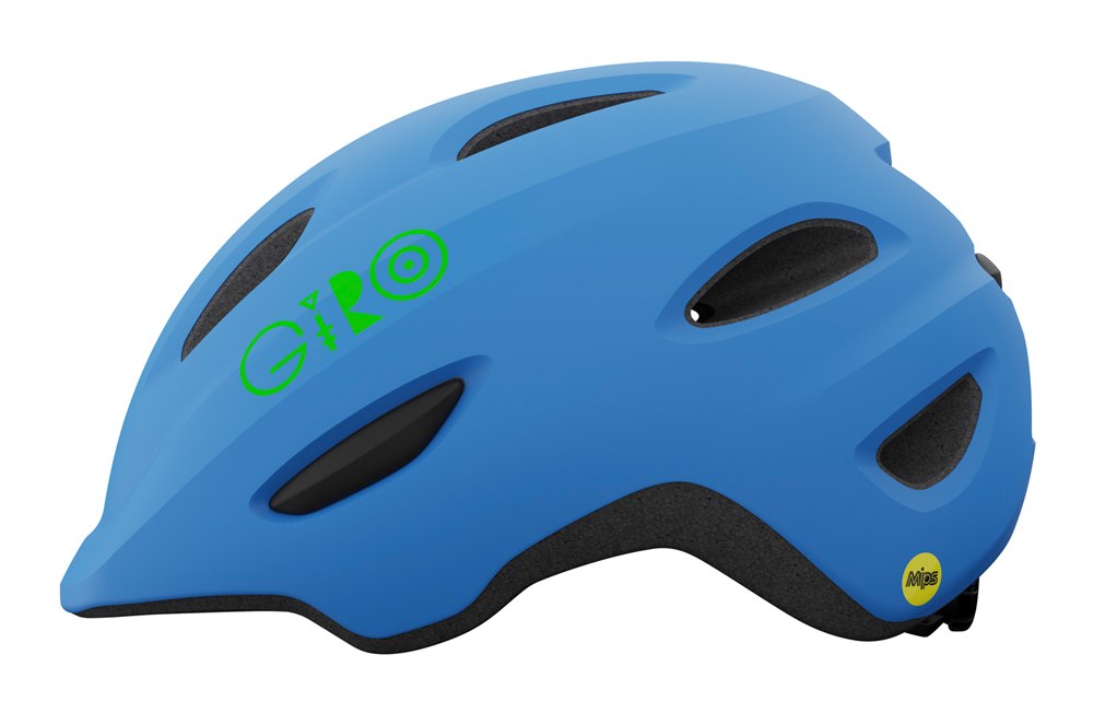Kask dziecięcy GIRO SCAMP MIPS matte blue lime roz. XS (45-49 cm) (WYPRZEDAŻ -50%)