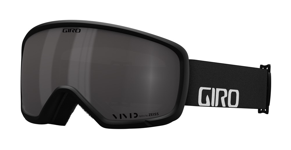 Gogle zimowe GIRO RINGO BLACK WORDMARK (Szyba lustrzana kolorowa VIVID-Carl Zeiss SMOKE 28% S2) (NEW 2023/2024)