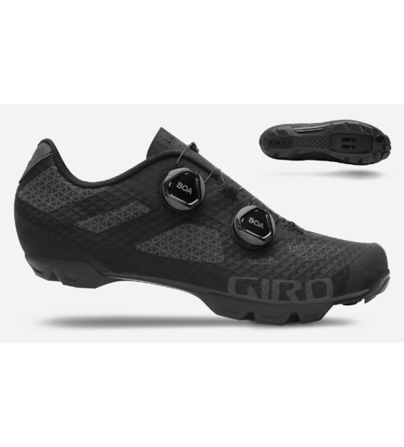 Buty męskie GIRO SECTOR black dark shadow roz.45 (NEW 2025)