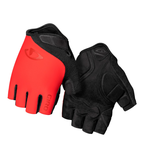 Rękawiczki męskie GIRO JAG krótki palec trim red roz. S (obwód dłoni 178-203 mm / dł. dłoni 175-180 mm) (NEW 2025)