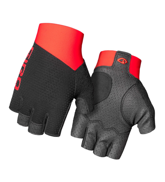 Rękawiczki męskie GIRO ZERO CS krótki palec trim red roz. L (obwód dłoni 229-248 mm / dł. dłoni 189-199 mm) (WYPRZEDAŻ -50%)