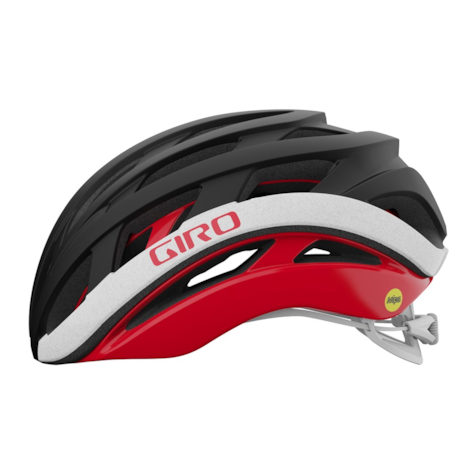 Kask szosowy GIRO HELIOS SPHERICAL matte black red.