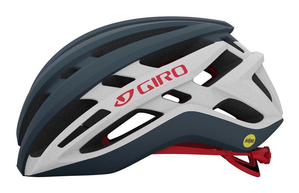 Kask szosowy GIRO AGILIS matte portaro gray white red roz. M (55-59 cm) (WYPRZEDAŻ -50%)