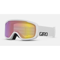 Gogle zimowe GIRO CRUZ WHITE WORDMARK (Szyba lustrzana kolorowa YELLOW BOOST 00% S2) (NEW 2025)