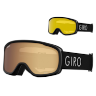 Gogle zimowe GIRO MOXIE BLACK CORE LIGHT (Cylindryczne) (szyba AMBER GOLD 19-42% S2 + YELLOW 77% S1) (NEW 2023/2024).