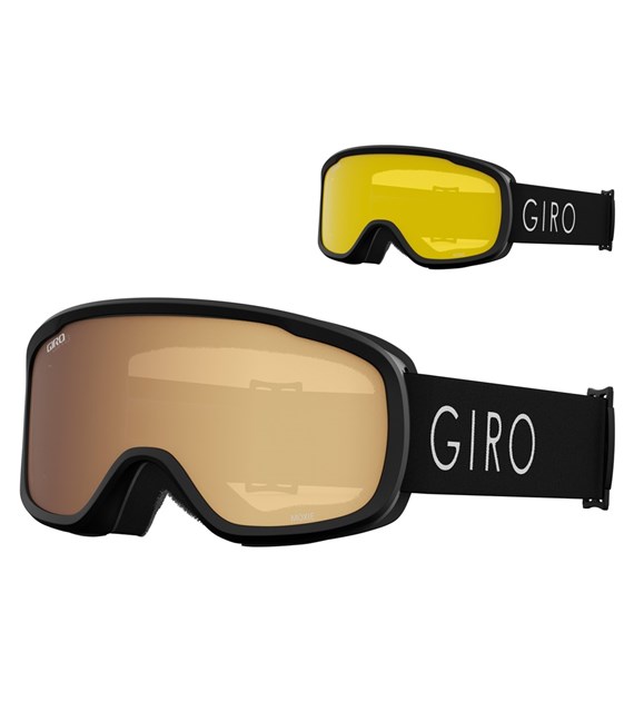 Gogle zimowe GIRO MOXIE BLACK CORE LIGHT (szyba AMBER GOLD + YELLOW 77% S1) (NEW 2023/2024)