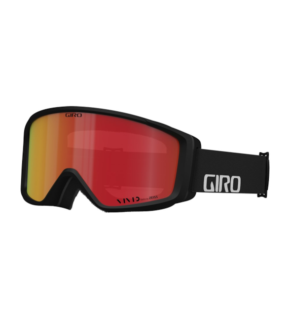 Gogle zimowe GIRO INDEX VIVID 2.0 (Super Large OTG) (Cylindryczne) BLACK WORDMARK (szyba VIVID EMBER 19-42% S2) (NEW 2024/2025)
