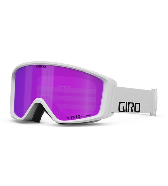 Gogle zimowe GIRO INDEX VIVID 2.0 (Super Large OTG) (Cylindryczne) WHITE WORDMARK (szyba VIVID PINK 00% S2) (NEW 2024/2025)
