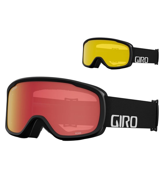 Gogle zimowe GIRO ROAM BLACK WORDMARK (szyba AMBER SCARLET 39% S2 + YELLOW 77% S1) (NEW 2023/2024)