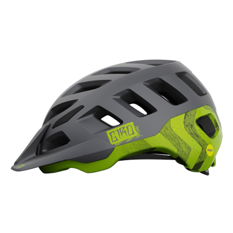 Kask mtb GIRO RADIX matte metallic black ano lime