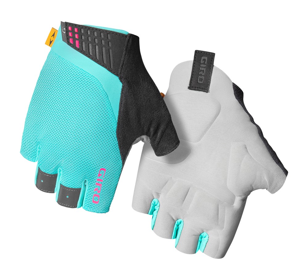 Rękawiczki damskie GIRO SUPERNATURAL W krótki palec screaming teal/neon pink roz. L (obwód dłoni 190-204 mm / dł. dłoni 185-195 mm) (NEW)