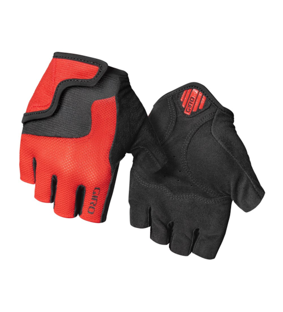 Rękawiczki juniorskie GIRO BRAVO JR krótki palec bright red roz. M (obwód dłoni 152-162 mm / dł. dłoni 160-165 mm) (NEW 2025)
