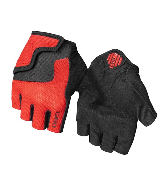 Rękawiczki juniorskie GIRO BRAVO JR krótki palec bright red roz. M (obwód dłoni 152-162 mm / dł. dłoni 160-165 mm) (NEW)