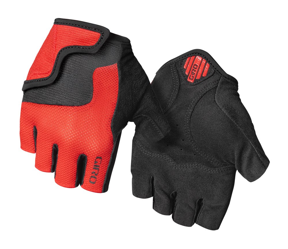 Rękawiczki juniorskie GIRO BRAVO JR krótki palec bright red roz. L (obwód dłoni od 162 mm / dł. dłoni od 165 mm) (NEW 2025)