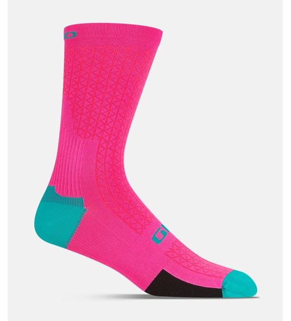 Skarpety GIRO HRC TEAM neon pink roz. M (40-42) (NEW 2025)