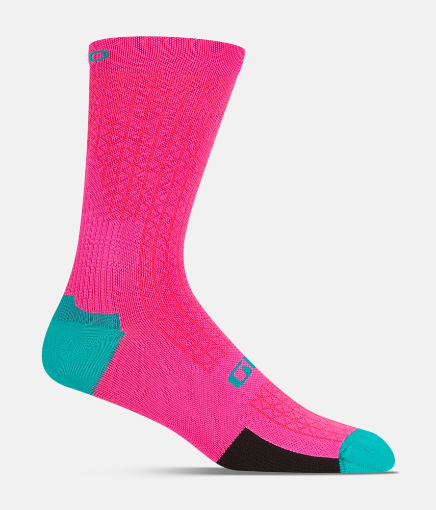 Skarpety GIRO HRC TEAM neon pink roz. M (40-42) (NEW 2025)