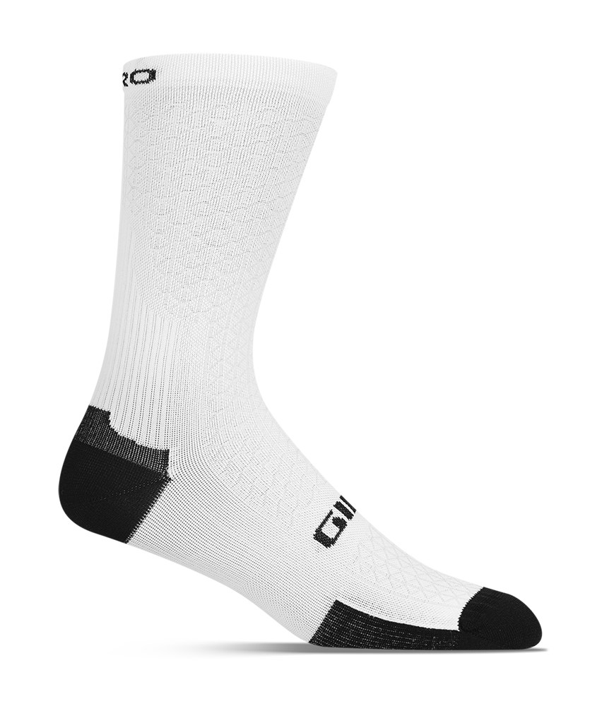 Skarpety GIRO HRC TEAM white roz. M (40-42) (NEW 2025)