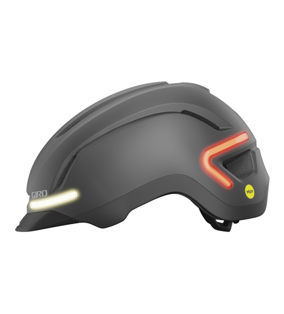 Kask miejski GIRO ETHOS MIPS LED matte graphite roz. S (51-55 cm).