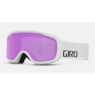 Gogle zimowe GIRO CRUZ WHITE WORDMARK (OTG) (Cylindryczne) (Szyba lustrzana kolorowa AMBER PINK 19-42% S2) (NEW 2024/2025)
