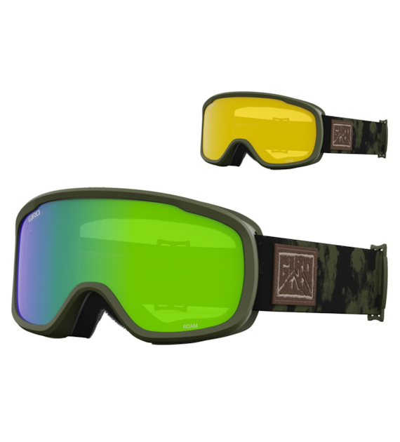 Gogle zimowe GIRO ROAM TRAIL GREEN CLODDUST (OTG) (Cylindryczne) (szyba LODEN GREEN 26% S2 + YELLOW 77% S1) (NEW 2023/2024)