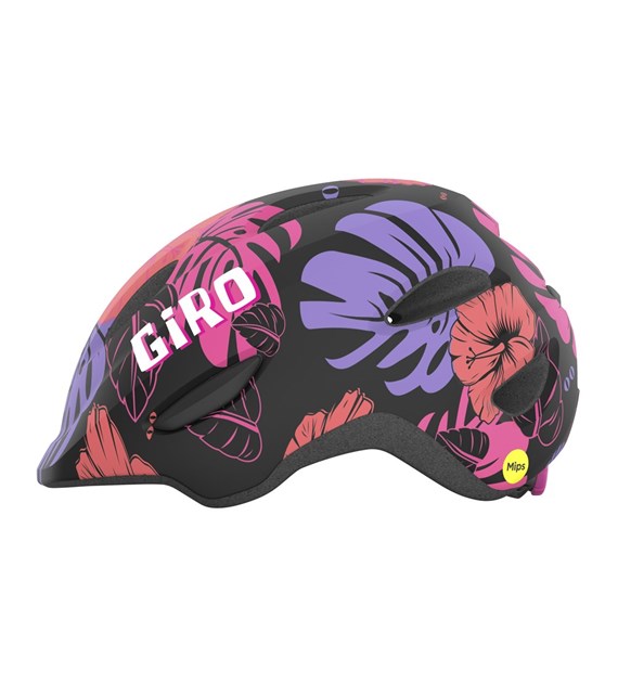 Kask dziecięcy GIRO SCAMP matte black floral roz. XS (45-49 cm) (NEW 2025)