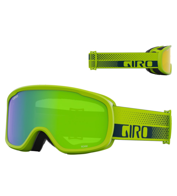 Gogle zimowe GIRO ROAM ANO LIME FLOW (OTG) (Cylindryczne) (szyba LODEN GREEN 26% S2 + YELLOW 77% S1) (NEW 2023/2024)