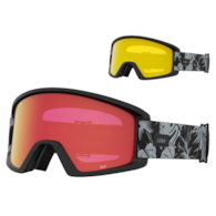 Gogle zimowe GIRO DYLAN BLACK & GREY BOTANICAL LX (Cylindryczne) (Szyba lustrzana kolorowa AMBER SCARLET 19-42% S2 + Szyba kolorowa YELLOW 84% S0) (NEW 2023/2024).