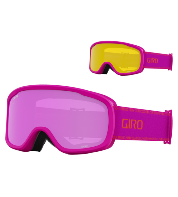 Gogle zimowe GIRO MOXIE PINK CHUTE (Cylindryczne) (szyba AMBER PINK 19-42% S2 + YELLOW 77% S1) (NEW 2023/2024).