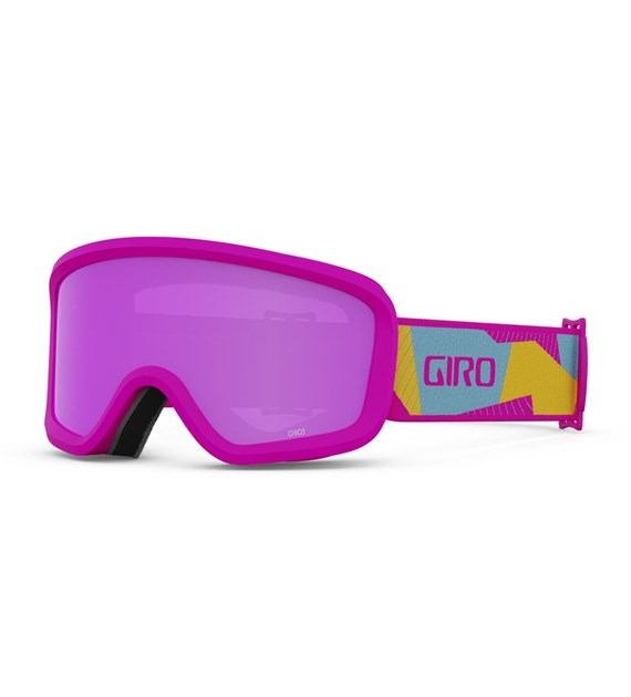 Gogle zimowe GIRO CHICO 2.0 PINK GEO CAMO (Szyba lustrzana kolorowa AMBER PINK) (NEW 2023/2024)