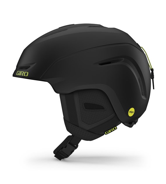Kask zimowy GIRO NEO matte black / ano green roz. M (55.5-59 cm) (NEW 2023/2024)