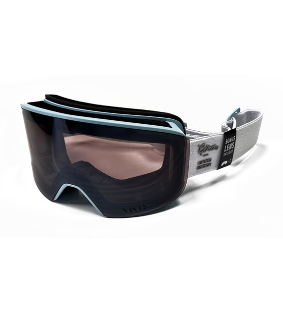 Gogle zimowe GIRO AXIS DOLPHINE BLUE (Szyba lustrzana kolorowa VIVID-Carl Zeiss VIVID SMOKE 19-42% S2 + Szyba lustrzana kolorowa VIVID-Carl Zeiss INFRARED 58% S1) (NEW 2024/2025)