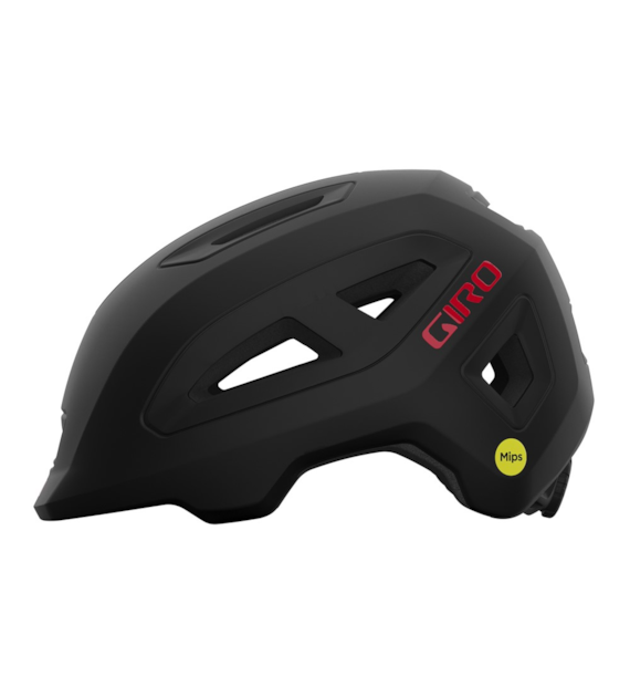 Kask dziecięcy GIRO SCAMP II matte black red roz. XS (45-49 cm).