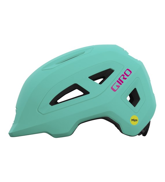 Kask dziecięcy GIRO SCAMP II matte screaming teal bright pink roz. XS (45-49 cm) (WYPRZEDAŻ -50%)