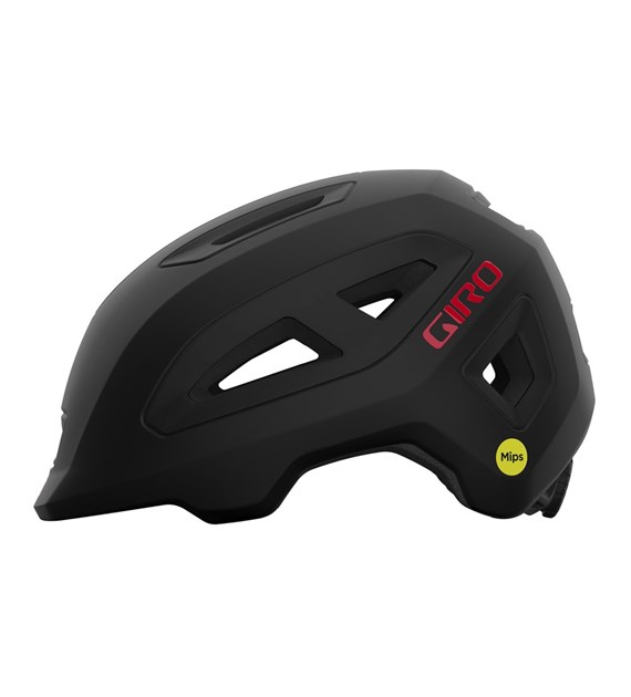 Kask dziecięcy GIRO SCAMP II MIPS matte black red roz. XS (45-49 cm) (NEW 2025)
