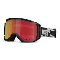 Gogle zimowe GIRO REVOLT BLACK & WHITE STAINED (OTG) (Cylindryczne) (Szyba lustrzana kolorowa VIVID-Carl Zeiss VIVID  EMBER 19-42% S2) (NEW 2023/2024)