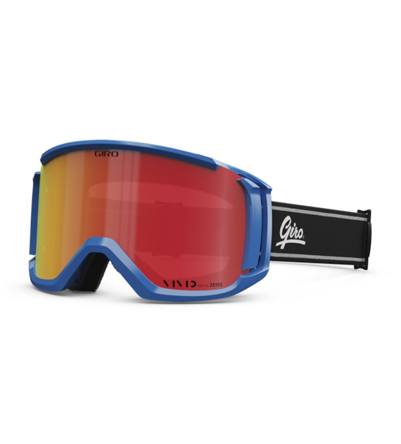 Gogle zimowe GIRO REVOLT LAKE PLACID BLUE (OTG) (Cylindryczne) (Szyba lustrzana kolorowa VIVID-Carl Zeiss EMBER 19-42% S2) (NEW 2023/2024)