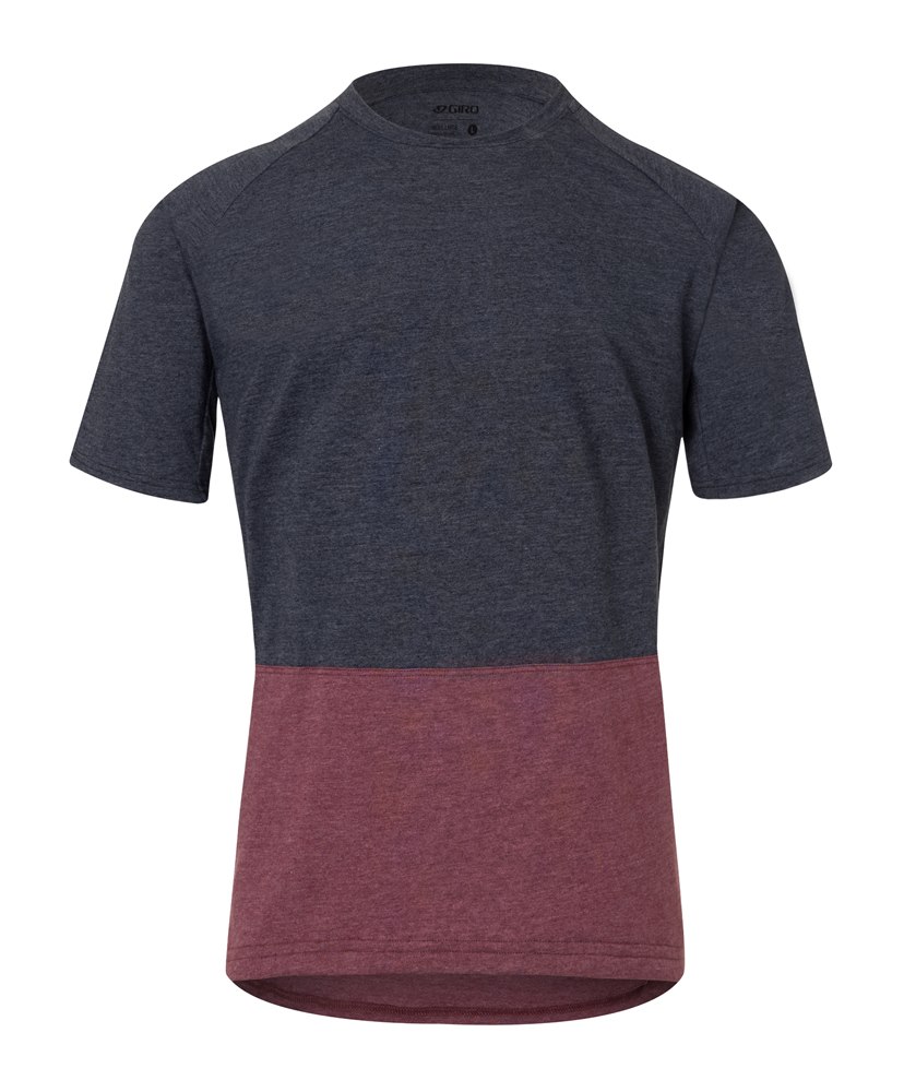 Koszulka męska GIRO ARC Jersey krótki rękaw charcoal / maroon roz. L (NEW 2024)
