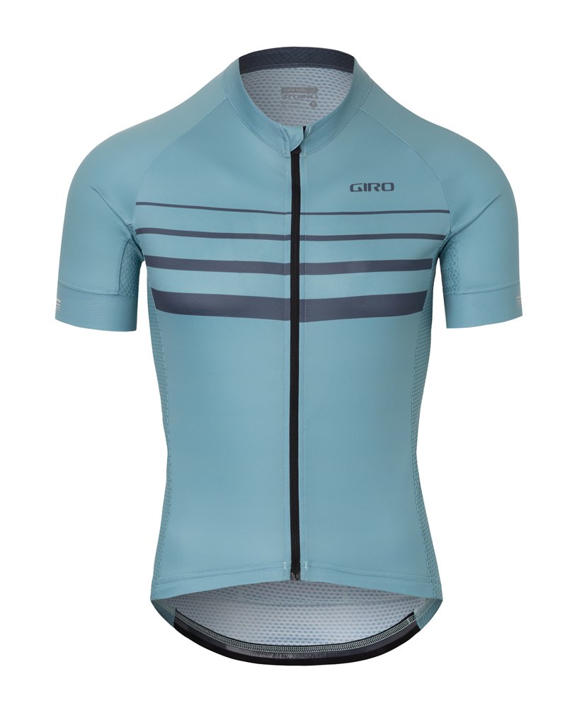 Koszulka męska GIRO CHRONO JERSEY krótki rękaw mineral stripe roz. L (NEW 2024)