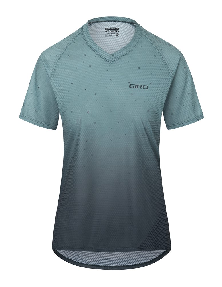 Koszulka damska GIRO ROUST JERSEY krótki rękaw mineral / dark shark ajna roz. L (NEW 2024)