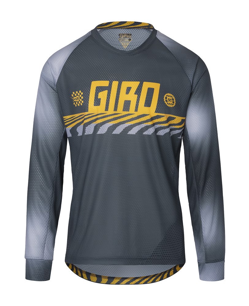 Koszulka męska GIRO ROUST JERSEY długi rękaw dark shark dune roz. L (NEW 2024)