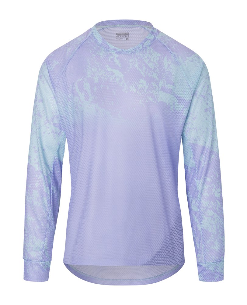 Koszulka męska GIRO ROUST JERSEY długi rękaw light lilac / light mineral descent roz. L (NEW 2024)