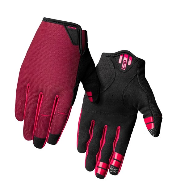 Rękawiczki damskie GIRO LA DND długi palec dark cherry / raspberry roz. M (obwód dłoni 203-229 mm / dł. dłoni 181-188 mm) (NEW)