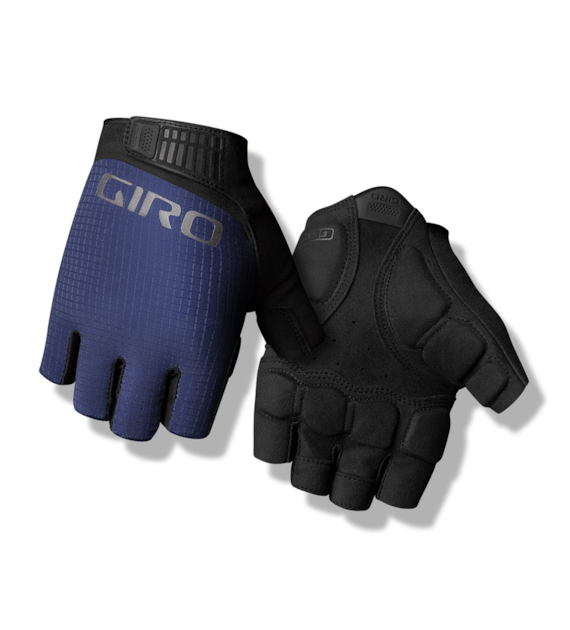 Rękawiczki męskie GIRO BRAVO II GEL krótki palec midnight roz. XXL (obwód dłoni od 267 mm / dł. dłoni od 211 mm) (NEW 2025)