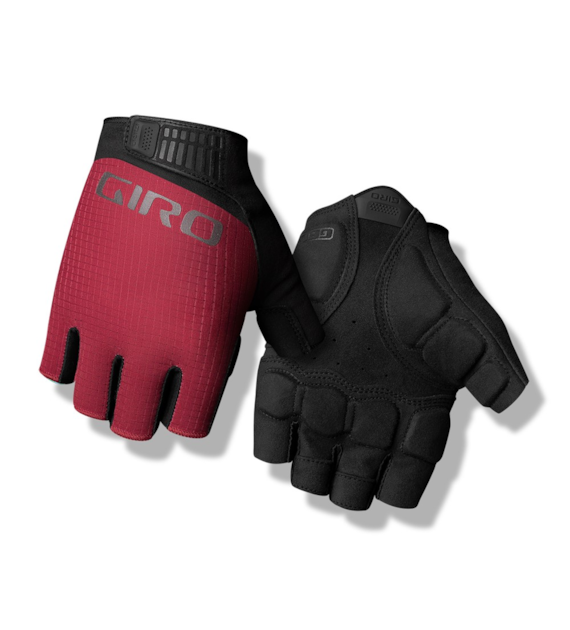 Rękawiczki męskie GIRO BRAVO II GEL krótki palec ox red roz. M (obwód dłoni 203-229 mm / dł. dłoni 181-188 mm) (NEW 2025)