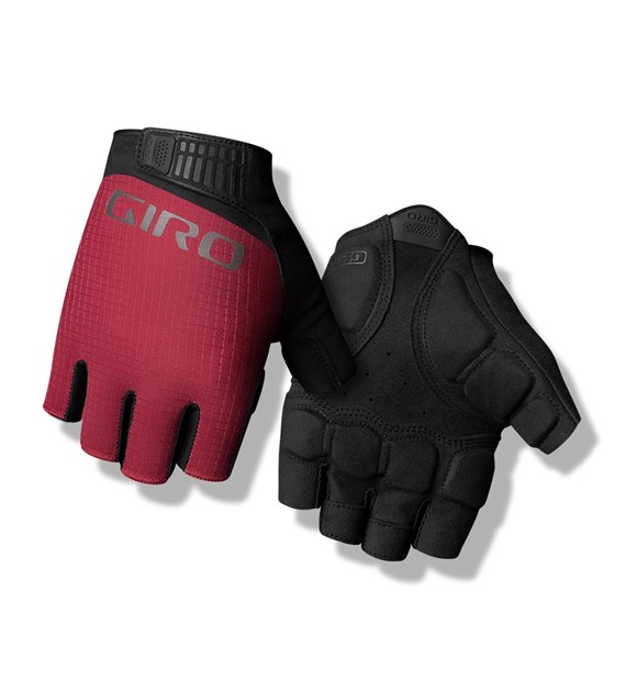 Rękawiczki męskie GIRO BRAVO II GEL krótki palec ox red roz. L (obwód dłoni 229-248 mm / dł. dłoni 189-199 mm) (NEW 2025)